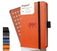 Dingbats* - Wildlife Dotted Pocket Notebook A6 - PU Leather Hardcover Journal - Ideal for Work, Travel - Pocket, Elastic Closure, Pen Holder, Bookmark