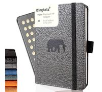 Dingbats* - Wildlife Dotted Pocket Notebook A6 - PU Leather Hardcover Journal - Ideal for Work, Travel - Pocket, Elastic Closure, Pen Holder, Bookmark