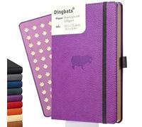Dingbats* Wildlife Lined Journal Notebook A5 - Vegan Leather Hardcover - Ideal for Work, Travel, Writing - with Pocket, Elastic Closure & Bookmark