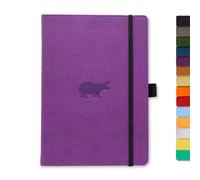 Dingbats* Wildlife Lined Journal Notebook A5 - Vegan Leather Hardcover - Ideal for Work, Travel, Writing - with Pocket, Elastic Closure & Bookmark