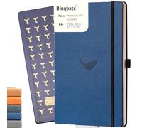 Dingbats* - Wildlife Plain Extra Large A4 Notebook - PU Leather Hardcover Journal for Work, Writing - Pocket, Elastic Closure, Pen Holder, Bookmark