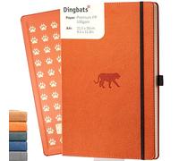 Dingbats* - Wildlife Plain Extra Large A4 Notebook - PU Leather Hardcover Journal for Work, Writing - Pocket, Elastic Closure, Pen Holder, Bookmark