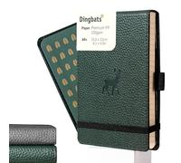 Dingbats* - Wildlife Plain Reporter A6 Notebook - PU Leather Hardcover Pocket Journal for Work, Travel - Pocket, Elastic Closure, Pen Holder, Bookmark