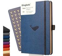 Dingbats – Hardcover Notebook – Wildlife Squared A5 (Blue Whale) – PU Leather, Perforated, 100gsm