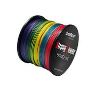 Dingbear 1093Yd/1000m 135LB/0.60mm Multicolored Rainbow Super Strong Pull Generic Braided Fishing Line Kite Line Woven Network Cable Cast Super Strength Fishing Line