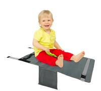 DINGBLUE Toddler Airplane Bed - Toddler Airplane Seat Extender Aeroplane Bed for Children Portable Foot Hammock for Kids Baby Plane Travel Essentials to Lie Down Rest on Plane (Gray)