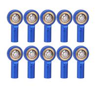 DINGBU 10pcs RC M2 Ball Head, Aluminum Alloy Rustproof Corrosion Resistant Light Weight RC Link Ball Head Holder with 2mm Aperture for RC Car Robots Remote Control Vehicles (Blue)