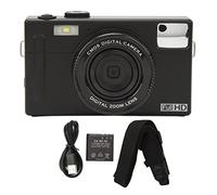 DINGBU 4K Digital Camera 48MP with 3.0inch Screen, Vlogging Camera for Kids Adults Beginners, 16x Zoom Anti Shake Dual Screen Camera with Front Fill Light for YouTube TikTok (Black)