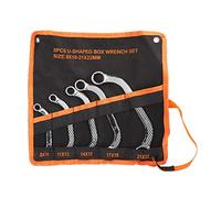 DINGBU 5Pcs Double End Wrench Set, 45# Steel Dodecagon Combination Spanner, Box End Socket Wrench with Clear Scale for Auto Repair and Mechanical Work, 8-22mm