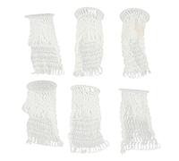 DINGBU 6Pcs Pool Table Mesh Bag, Billiard Table Mesh Pocket Replacement, Bottomless Hollow Nylon Pocket Net for Chinese Billiards, English Snooker and Pool Tables
