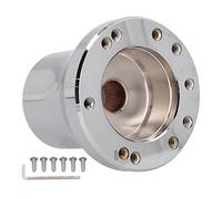 DINGBU Club Car Steering Wheel Adapter Silver, Steering Wheel Connector for EZGO TXT RXV 1994 - Up, Aluminum Wheel Hub Adapter with Screws and Wrench, Direct Replacement Mount