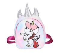 DINGBU Cute Children Plush Backpack, Kids Schoolbag with Adjustable Shoulder Strap, Animal Design Large Capacity Travel Backpack for Toddlers Over 1 Year Old, Breathable Back Padding in (Colorful)
