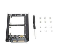 DINGBU Dual mSATA SSD to 2.5inch SATA III Adapter, 6Gbps SATA SSD Converter Card with Metal Frame Housing for Full Size mSATA Drives, Plug and Play Hot Swap Support