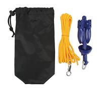 DINGBU Marine Anchor Blue Aluminium Foldable Boat Kayak Anchor, Folding Grapnel Anchor with Yellow Rope and Storage Bag for Fishing, Boating, Kayaking on Sand Rock Bottom