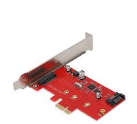 DINGBU PCI - E to M.2 SSD Expansion Card, SATA3.0 Riser Adapter for Desktop PCs, Supports 22x30 to 22x80 M.2 SATA SSDs, 6Gbps Transfer Rate, Hot Swap & Port Multiplication