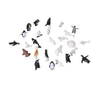 DINGBU Penguins Bears Whales Figures High Simulation Lifelike Animal Model Toy Set, Realistic Plastic Animal Figures with Fine Details for Kids Education and Home Decoration