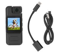 DINGBU Portable Camera with 1.54 Inch Color Screen, 4K Video Recorder, Movement Detection and Loop Recording, 180° Rotatable Lens for Daily and Law Enforcement Use