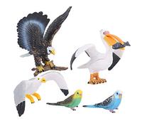 DINGBU Simulation Flying Bird Model Set, Children's Animal Figurine Toy, Hand - Painted Realistic Bird Figurines for Education and Home Decoration, Safe Plastic Birds for Kids