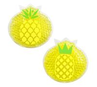 DINGCAIDC Pineapple Ice Pack for IVF, Gel, Hot Cold Therapy, Pain Relief, Yellow, Unique, Large, 2 Count