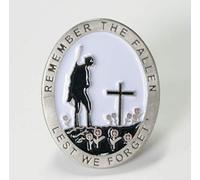 DingCollection RARE 2019 Remembrance Day WW1 WW2 Lone Soldier Poppy Enamel Pin Badge Brooch