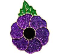 DingCollection Rare 2019 Remembrance Purple Poppy Enamel Lapel Pin Badge Brooch Animals in War