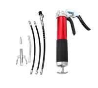 DingDingGo Grease Gun kit with Coupler hose: 8000 PSI Heavy Duty Grease Gun with Coupler and 3 Flexible Hoses and Metal Extension Tube,Compatible with 400cc Cartridge