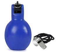 Dingfeiyu 2 Pack Whistle, 1 Pcs Hand Squeeze Whistle and 1 Pack Stainless Steel Sports Whistle with Lanyard for Coaches, Physical Education Instructor Dog Trainer, Kids Educational Toy Gift (blue)
