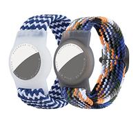 Dingfeiyu 2 x Children's Airtag bracelet, Waterproof, Anti-Lost and Anti-Scratch Protection for Positioning the Airtag Tracker, GPS Child Tracker, 10x4x1.5cm, Nylon