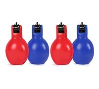 Dingfeiyu 4 Pack Hand Squeeze Whistles for Coaches, Physical Education Instructor Dog Trainer, Kids Educational Toy Gift