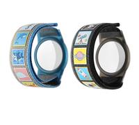 Dingfeiyu Bracelet for Apple Airtag, Soft Nylon Wristband Case Cover, Lightweight Adjustable Holder, Anti Lost & Scratch Resistant GPS Tracker Watch Band for Kids, Adult, Children