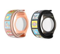 Dingfeiyu Kids Adult Bracelet for Apple Airtag, Soft Nylon Adjustable Wristband Case Cover, Lightweight Holder, Anti Lost & Scratch Resistant GPS Tracker Watch Band