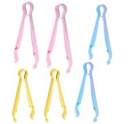 DINGFENG 6 Pcs Baby Bottle Tongs, Non-Slip Infant Feeding Bottle Clip, Heat Resistant Multifunction Bottle Tongs, for Bottles, Cups, Bread, Ice Cubes