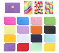 Dingfeng 70 Pcs Mini Envelopes, Small Envelopes for Gift Cards, Tiny Coloured Cards and Mixed Cute Envelope Card, Suitable Various Festivals, 11.7×8.2cm (xinfenC-70)
