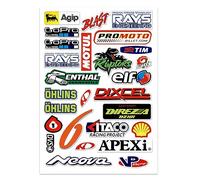 DINGFENG Motorbike Stickers, Motorcycle Stickers, Funny Car Stickers, Motocross Stickers, Motorbike Helmet Stickers Cartoon Decals for Skateboard Laptop Bicycle Helmet(Dinosaur)