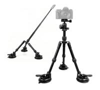 DINGFENGBO Triple Suction Cup Car Mount Kit, Action Camera Windscreen Holder Compatible with Insta360 X5 X4 X3, GoPro Hero 12 Hero 11