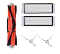 DingGreat Accessory Kit for Xiaomi Roborock S50 S51 S55 S5 Xiaowa Mi Mijia E25 C10 Robotic Vacuum Cleaner Replacement Parts Pack of Main Brush, Hepa Filter, Side Brush