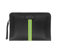 DingGreat Fireproof Document Bag with Lock & Waterproof Zipper - 5200℉ Fireproof Money Safe for Document, Cash, Passports, Phones, Jewelry -Green(Reflective Strips, Home/Office/Travel)