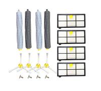 DingGreat Replacement Kit Accessories for iRobot Roomba 800 900 series, Replacement Parts include 4 Side Brushes,4 Filters, 4 Soft Rubber Extractor Rollers