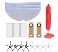 DingGreat Replacement Kit for Xiaomi Roborock S7 S7 Plus T7 T7S T7Plus T7SPlus Robot Vacuum Cleaner - 1 Main Brush, 8 Side Brushes, 3 Hepa Filters, 3 Mop Cloths, 2 Dust Bag, 1 Cleaning Brush