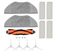 DingGreat Replacement Spare Parts Kit for Xiaomi Mijia G1 Robot Vacuum Cleaner Parts, Accessory Pack of 1 Main Brush, 4 Filters, 4 Side Brushes, 2 Mop Cloth, 1 Cleaning Tool