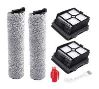 DingGreat Roller Brush and Filter Replacement Kit Compatible with Tineco iFLOOR3 / Tineco FLOOR ONE S3 Wet and Dry Vacuum Cleaner (2 x Roller Brush + 2 x Vacuum Cleaner Filter + 2 x Cleaning Brush)