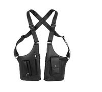 DingGreat Vest Style Sling Bag for Men & Women, No-Swing Double Shoulder Armpit Holster, Anti Pickpocket Travel Chest Pack, Lightweight Multi-Pocket for Marathon Cycling