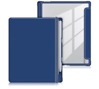 DINGGUAGUA Case Compatible with BOOX Tablet Go 10.3 inch Tablet (2024 Released) with Pencil Holder Pen Shockproof Hard Back Shell Folio Cover Auto Sleep/Wake,Dark Blue