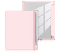 DINGGUAGUA Case Compatible with BOOX Tablet Go 10.3 inch Tablet (2024 Released) with Pencil Holder Pen Shockproof Hard Back Shell Folio Cover Auto Sleep/Wake,Pink
