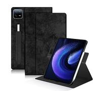 DINGGUAGUA Case Compatible with Xiaomi Pad6/6pro Tablet 11inch Released 2023 Multi-Angle Stand Cover for Mi Pad 6 Pro Tablet 360° Adjustable Swivel,Black