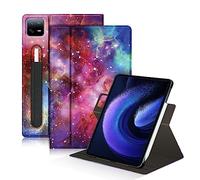 DINGGUAGUA Case Compatible with Xiaomi Pad6/6pro Tablet 11inch Released 2023 Multi-Angle Stand Cover for Mi Pad 6 Pro Tablet 360° Adjustable Swivel,Galaxy