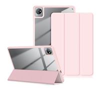DINGGUAGUA Case for Blackview Tab 70 Wifi 2023 Tablet, Transparent Hard Shell Folio Trifold, Rose Gold