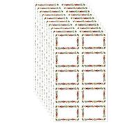 Dinghaole 100Pcs Jam Bottle Label Stickers - Easy to Write, Self-Adhesive, Easy to Peel, Waterproof - Suitable for Jam, Spice, Homemade Canned Food, Kitchen Food Bottle Labels