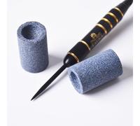 Dinghaole 2 pcs Dart Sharpener, Round Dart Tip Sharpening Tools for Metal Dart Tips,dart point removal tool,Darts Burrs Remover Tool Keep Your Darts Sharp, Sand Stone Darts Burrs Remover Tool