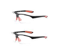 Dinghaole 2 Pcs Safety Glasses, Clear Safety Glasses, Work Anti Fog Scratch Safety Goggles Adult Clear Lenses, Work Glasses Safety, Eye Protection, for Welding Outdoor Construction Laboratory Chemical